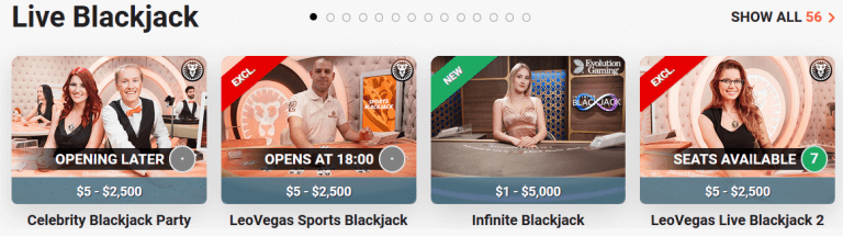 Live-Blackjack