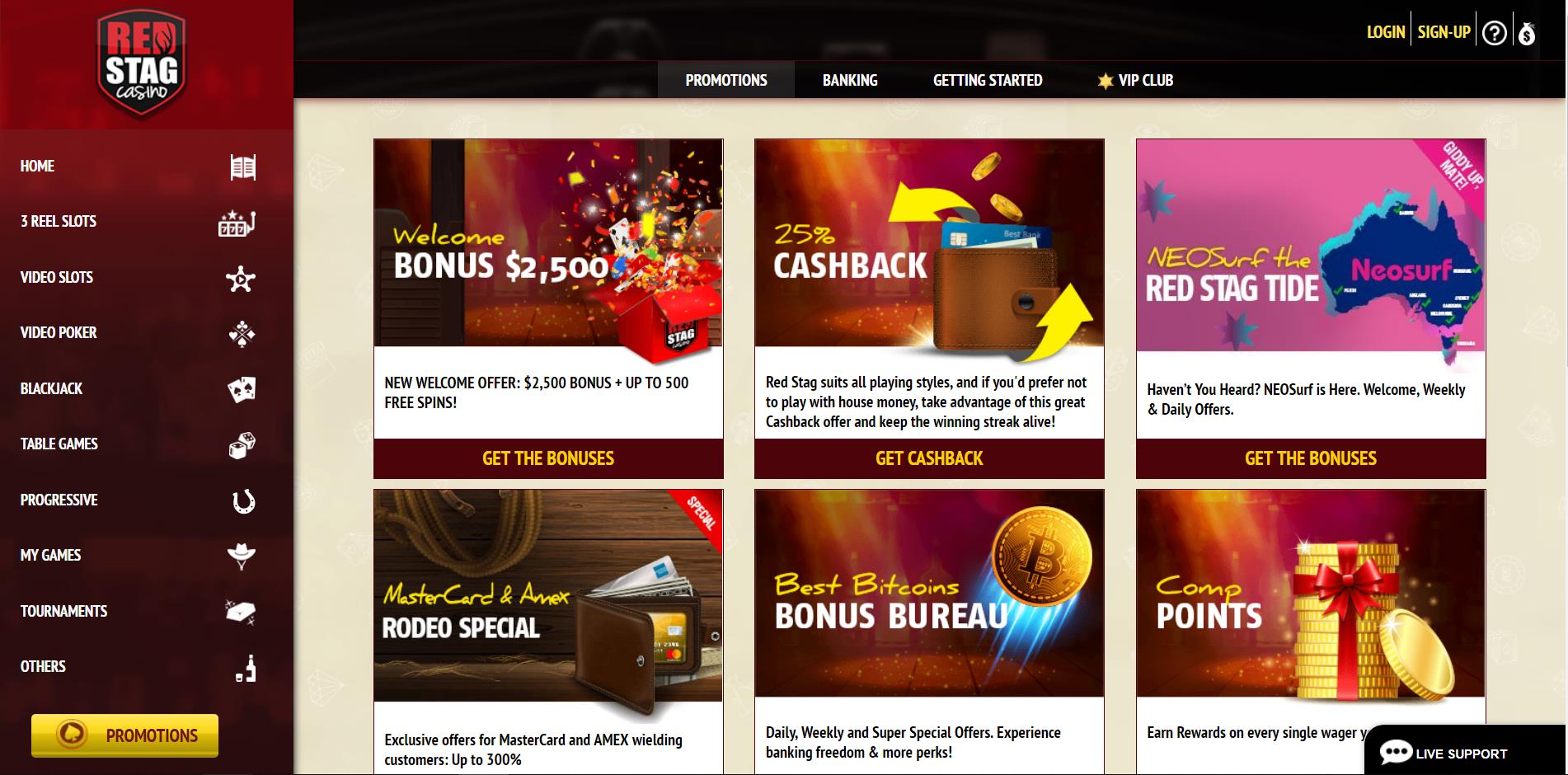 Red Stag Casino Review - Best No Deposit Offers for 2022