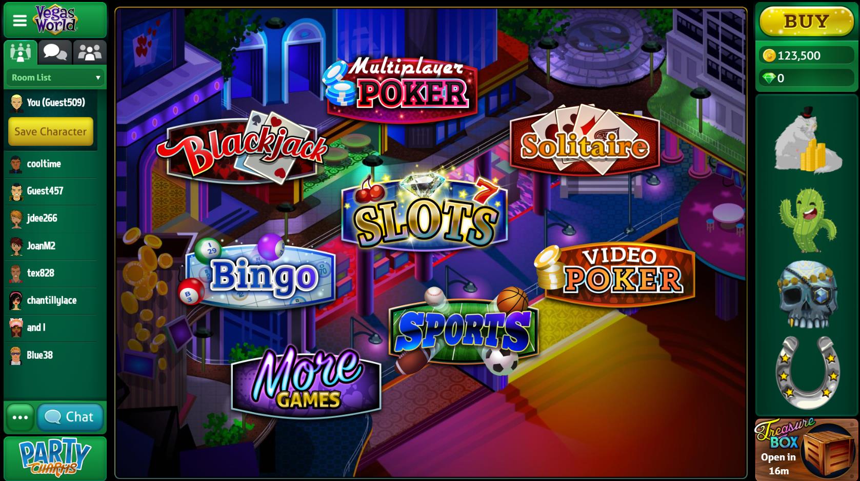 play casino games for free