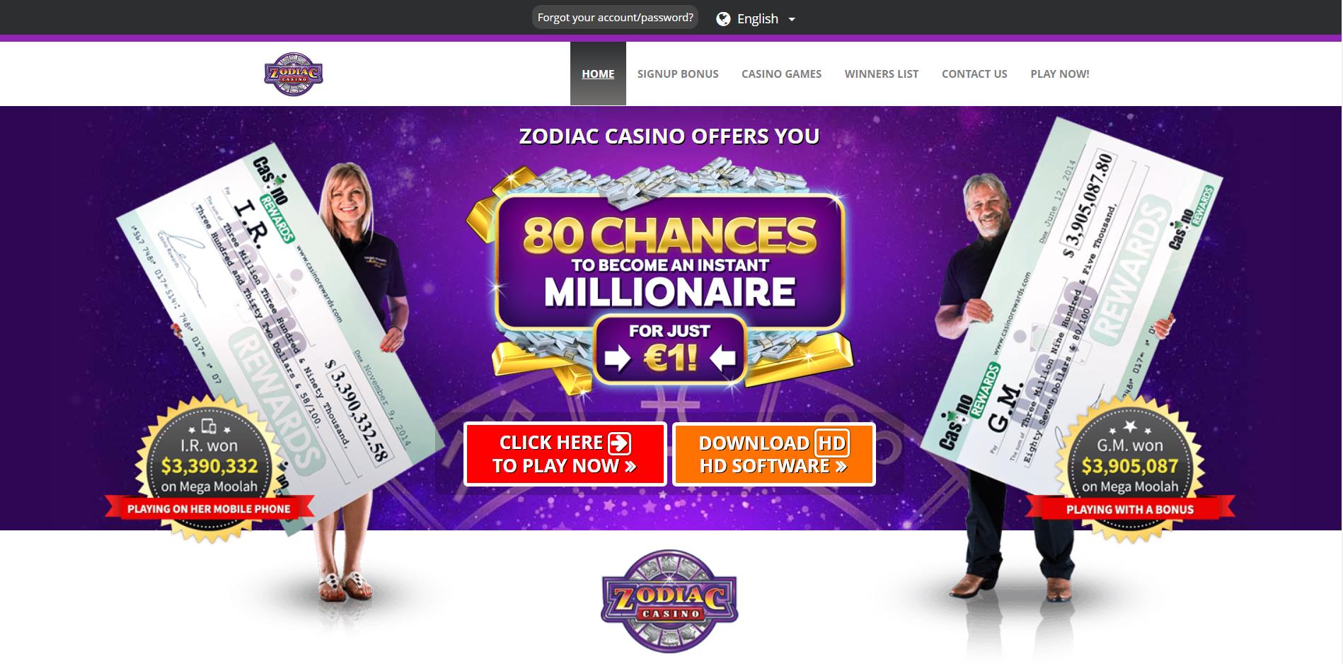 Zodiac Gambling enterprise Remark, Special Extra Offer